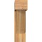 Ekena Millwork Traditional Block Rough Sawn Bracket w/ Offset Brace, Western Red Cedar, 8"W x 28"D x 28"H BKT0806X28X28TRA05RWR - alternate 4